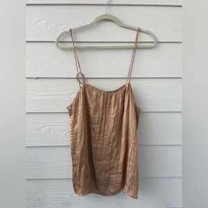 All Row Bronze Crinkle Blouse